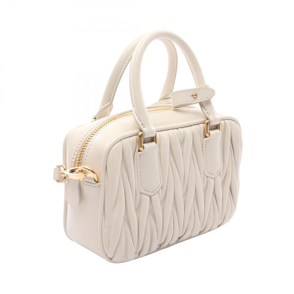 Miu Miu VITDAINO SOFT Handbag Leather White - Picture 2 of 5